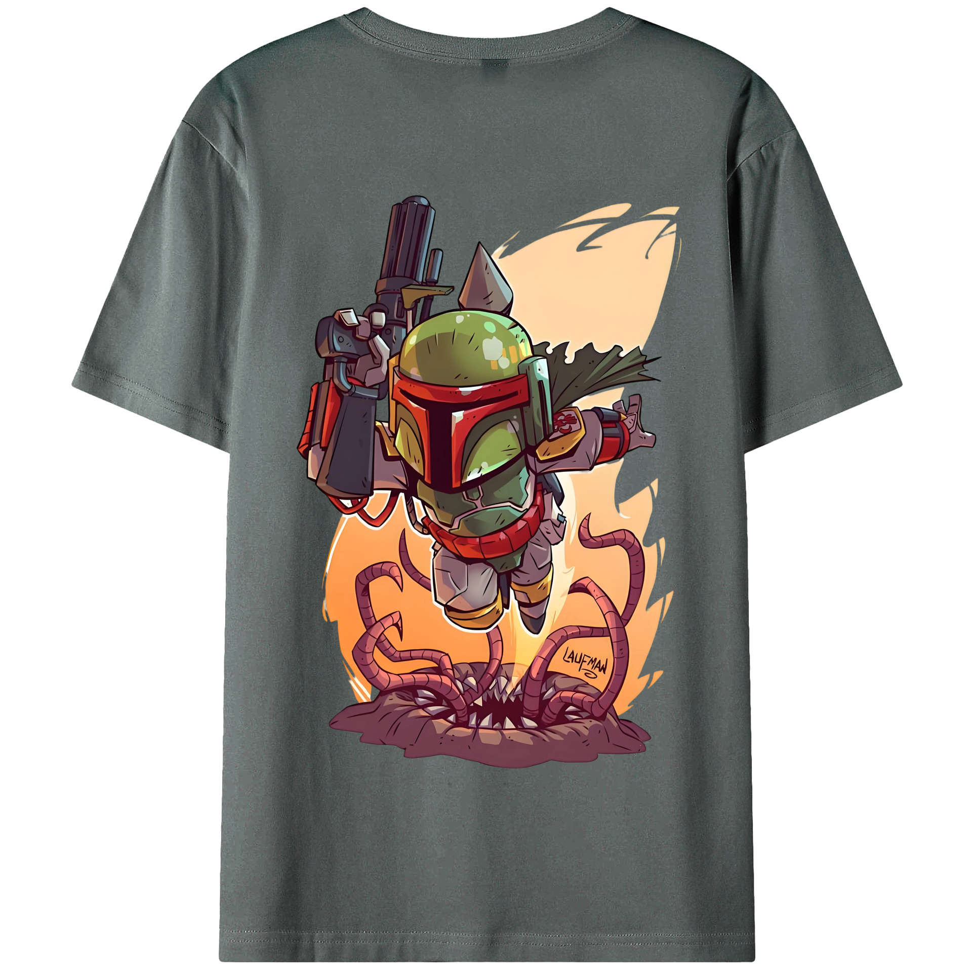 （画像用） スター・ウォーズ Star Wars 綿100％半袖Tシャツ（背面プリント）